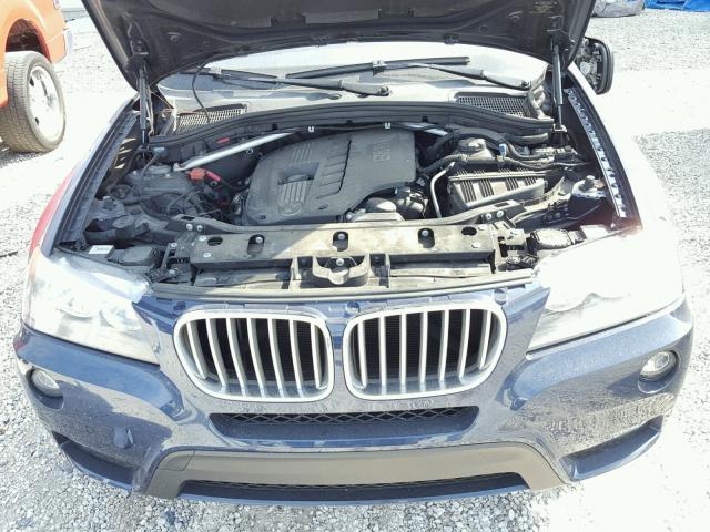 5UXWX5C5XBL700618 - 2011 BMW X3 XDRIVE2 BLUE photo 7