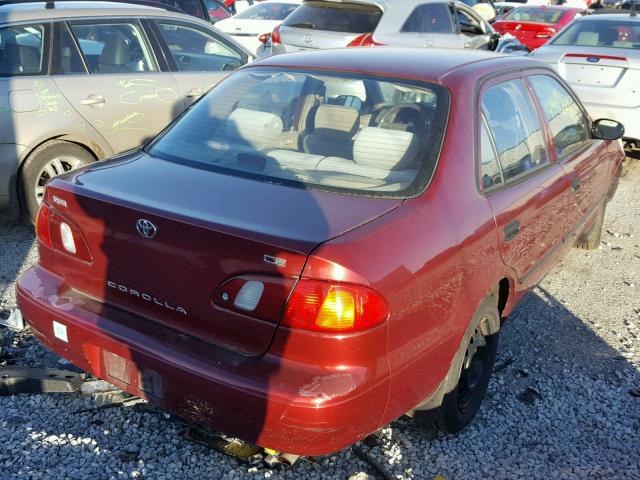 1NXBR12E6YZ304544 - 2000 TOYOTA COROLLA VE MAROON photo 4