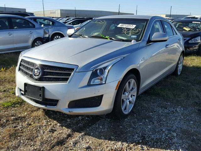 1G6AA5RA8E0104384 - 2014 CADILLAC ATS SILVER photo 2