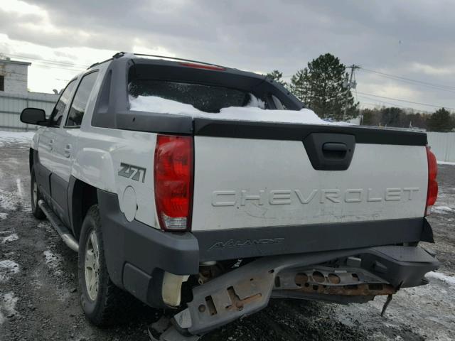 3GNEK12T54G336880 - 2004 CHEVROLET AVALANCHE WHITE photo 3