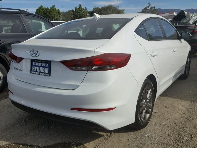 5NPD84LFXJH222583 - 2018 HYUNDAI ELANTRA SE WHITE photo 4