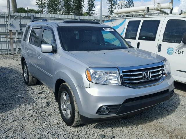 5FNYF3H51BB038053 - 2011 HONDA PILOT EXL SILVER photo 1