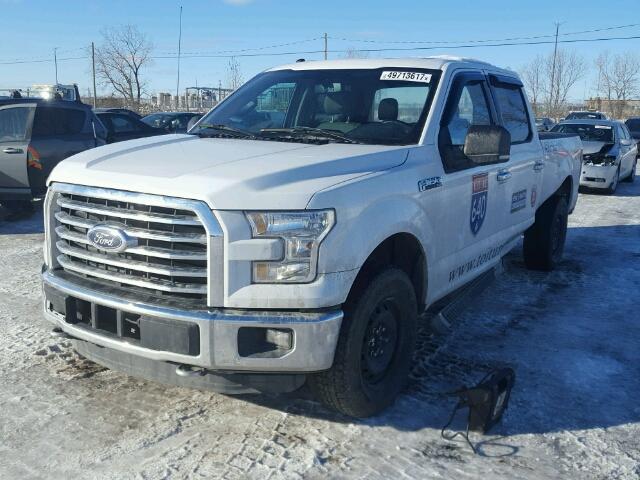 1FTFW1EF2GFC61763 - 2016 FORD F150 SUPER WHITE photo 2