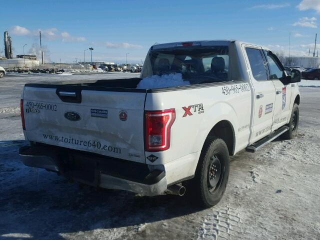 1FTFW1EF2GFC61763 - 2016 FORD F150 SUPER WHITE photo 4