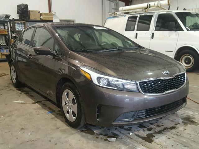 3KPFK4A74HE130390 - 2017 KIA FORTE LX CHARCOAL photo 1