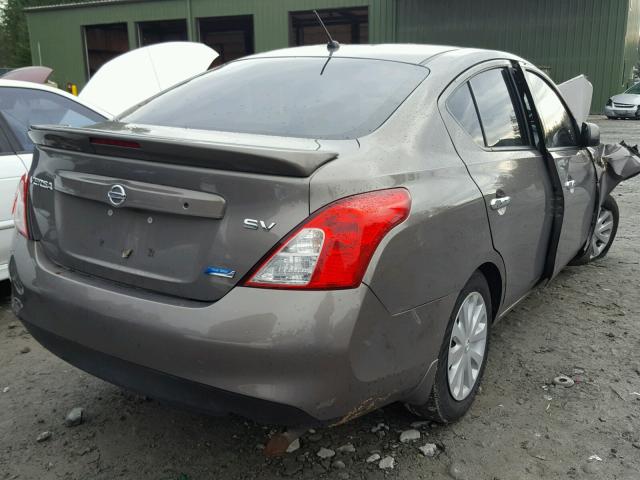 3N1CN7AP3EL824185 - 2014 NISSAN VERSA SILVER photo 4