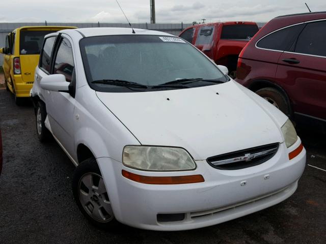 KL1TD66666B634160 - 2006 CHEVROLET AVEO BASE Ақ фото 1