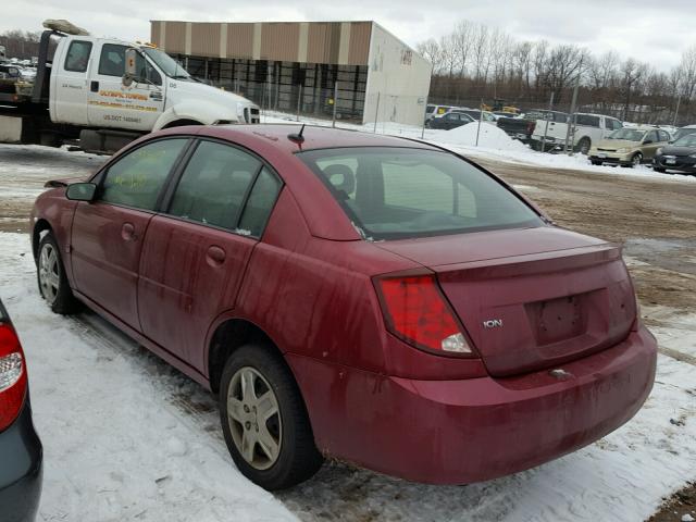 1G8AJ55F97Z191462 - 2007 SATURN ION LEVEL RED photo 3