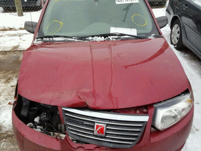 1G8AJ55F97Z191462 - 2007 SATURN ION LEVEL RED photo 7