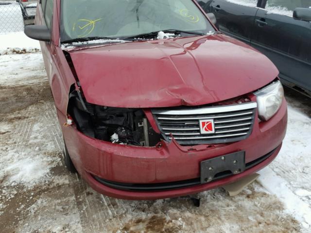 1G8AJ55F97Z191462 - 2007 SATURN ION LEVEL RED photo 9