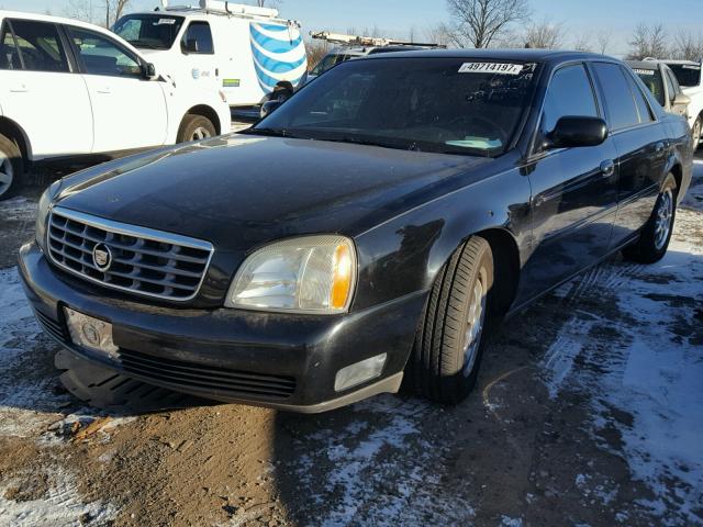 1G6KE57Y84U111724 - 2004 CADILLAC DEVILLE DH BLACK photo 2