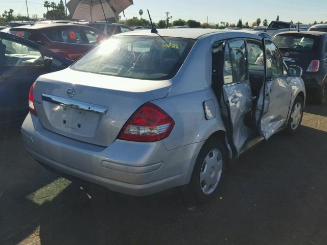 3N1BC11EX8L377727 - 2008 NISSAN VERSA S SILVER photo 4