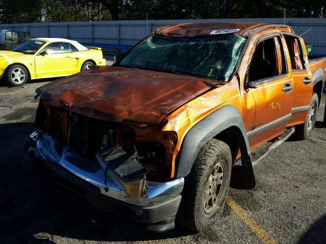 1GCDS136548153076 - 2004 CHEVROLET COLORADO ORANGE photo 9