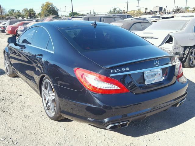 WDDLJ7EB2DA081540 - 2013 MERCEDES-BENZ CLS 63 AMG BLACK photo 3