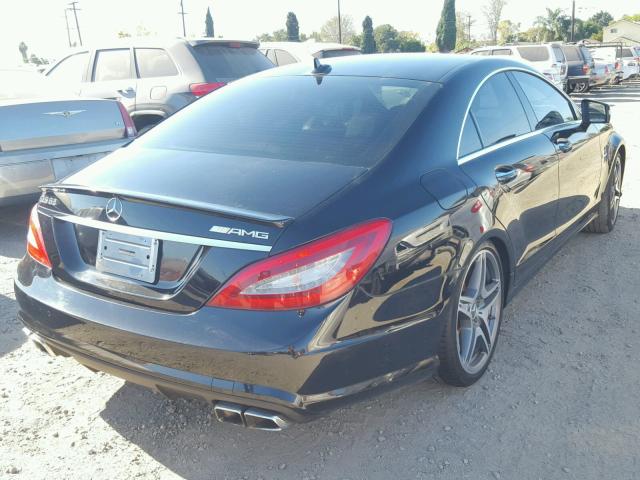 WDDLJ7EB2DA081540 - 2013 MERCEDES-BENZ CLS 63 AMG BLACK photo 4
