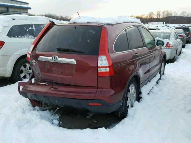 JHLRE485X8C017580 - 2008 HONDA CR-V EX MAROON photo 4