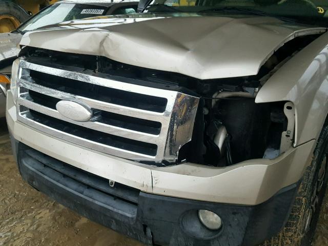 1FMFU15557LA73040 - 2007 FORD EXPEDITION GOLD photo 9