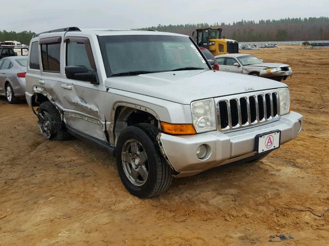 1J8HH48K67C566576 - 2007 JEEP COMMANDER SILVER photo 1