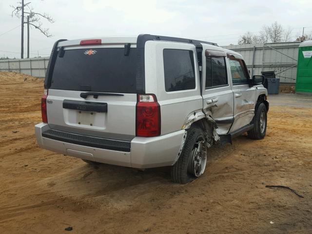 1J8HH48K67C566576 - 2007 JEEP COMMANDER SILVER photo 4