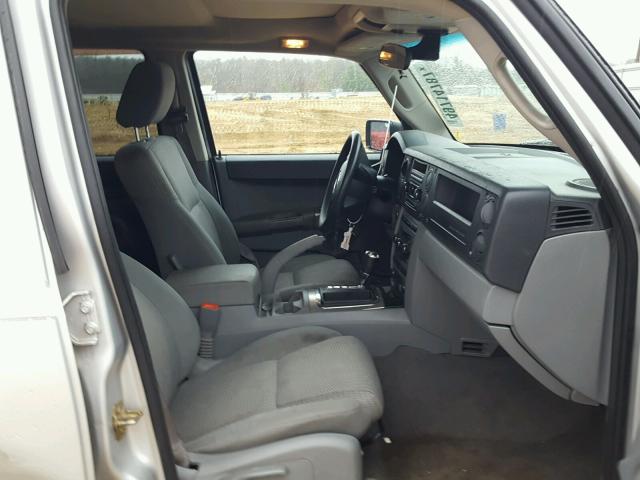 1J8HH48K67C566576 - 2007 JEEP COMMANDER ვერცხლისფერი ფოტო 5
