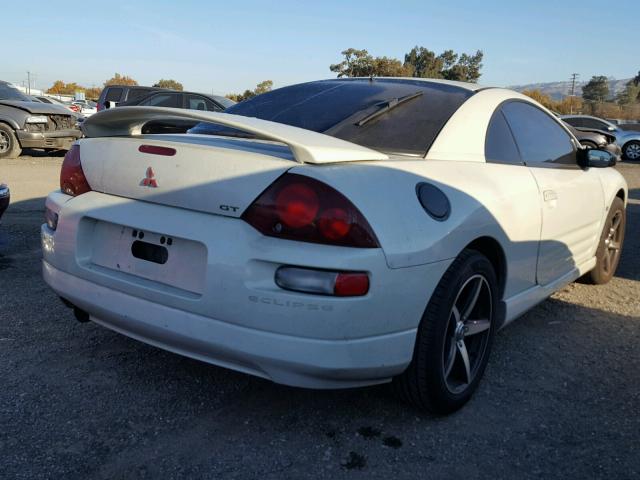 4A3AC54H41E102539 - 2001 MITSUBISHI ECLIPSE GT WHITE photo 4