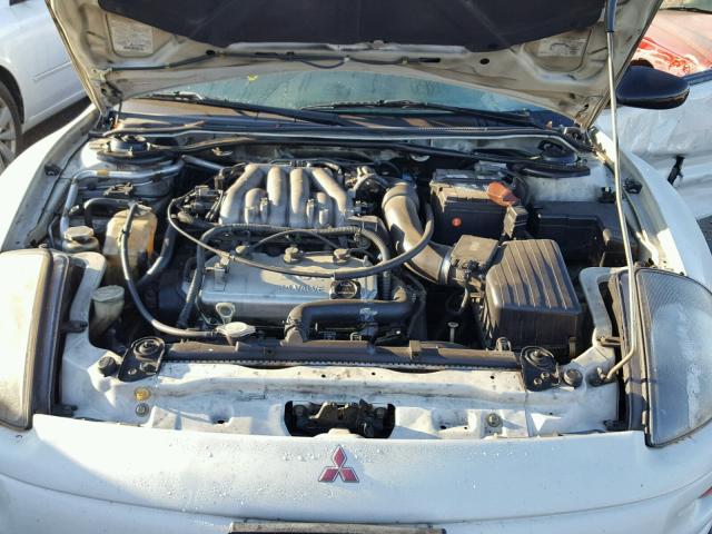 4A3AC54H41E102539 - 2001 MITSUBISHI ECLIPSE GT WHITE photo 7