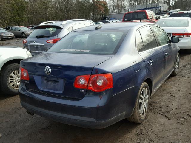 3VWSG71K06M803066 - 2006 VOLKSWAGEN JETTA 2.5 BLUE photo 4