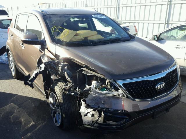 KNDPB3AC3F7755727 - 2015 KIA SPORTAGE L BROWN photo 1