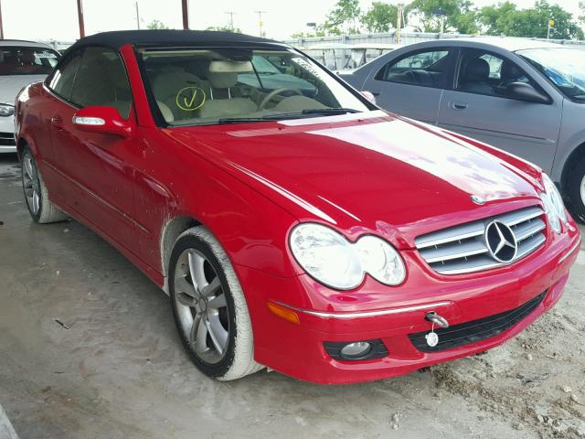 WDBTK56F39T107652 - 2009 MERCEDES-BENZ CLK 350 RED photo 1