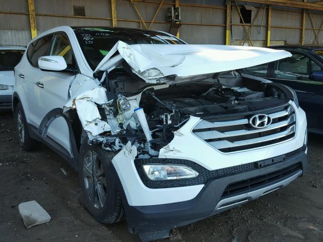 5XYZU3LB2DG100658 - 2013 HYUNDAI SANTA FE S WHITE photo 1