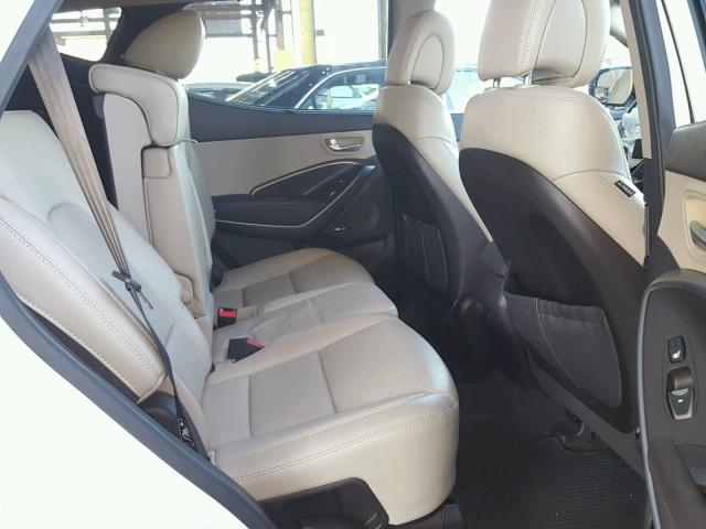 5XYZU3LB2DG100658 - 2013 HYUNDAI SANTA FE S WHITE photo 6