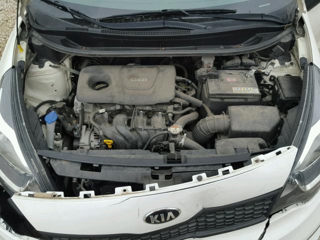 KNADM4A34G6553289 - 2016 KIA RIO LX WHITE photo 7