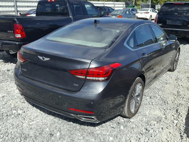 KMHGN4JE1JU249804 - 2018 GENESIS G80 BASE GRAY photo 4