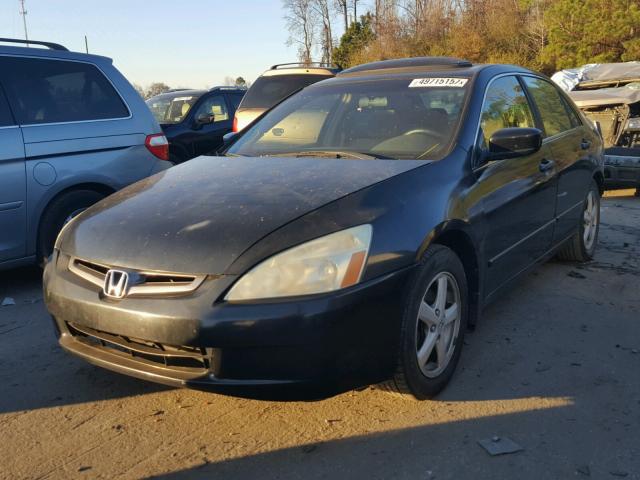 1HGCM56683A017851 - 2003 HONDA ACCORD EX BLACK photo 2