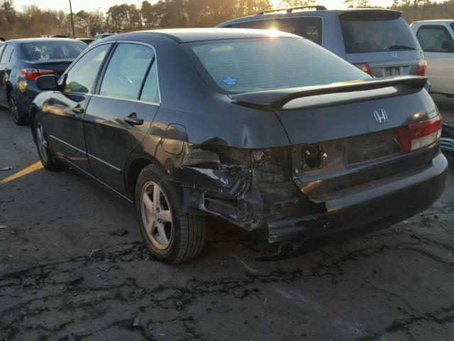 1HGCM56683A017851 - 2003 HONDA ACCORD EX BLACK photo 3