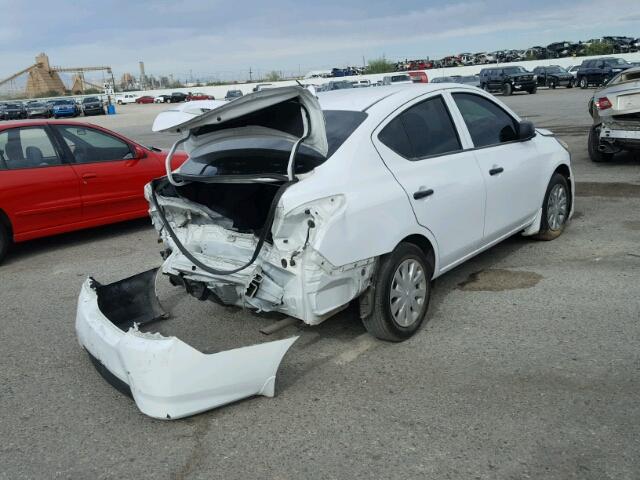 3N1CN7AP8FL937891 - 2015 NISSAN VERSA S WHITE photo 4