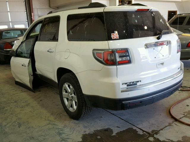 1GKKVPKD4EJ354662 - 2014 GMC ACADIA SLE WHITE photo 3