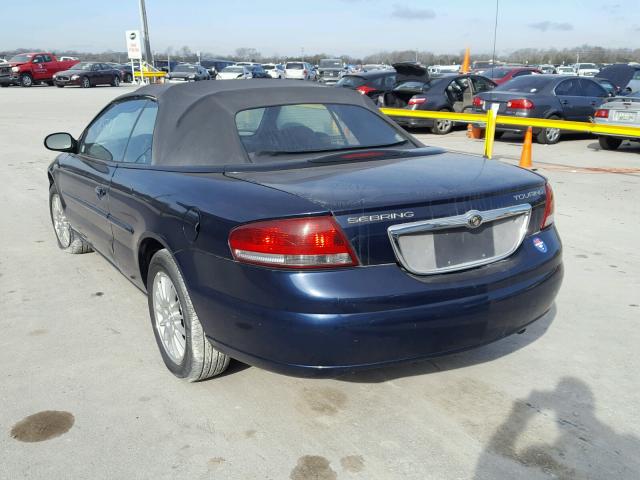 1C3EL55R15N537721 - 2005 CHRYSLER SEBRING TO BLUE photo 3