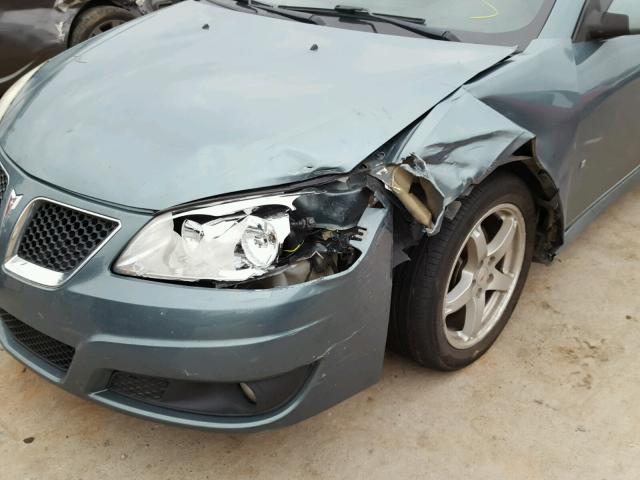 1G2ZJ57K994248735 - 2009 PONTIAC G6 GREEN photo 9