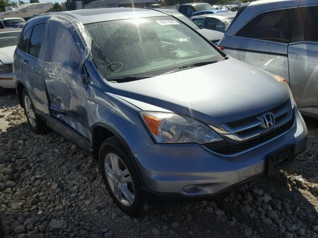 5J6RE3H7XBL039329 - 2011 HONDA CR-V EXL BLUE photo 1