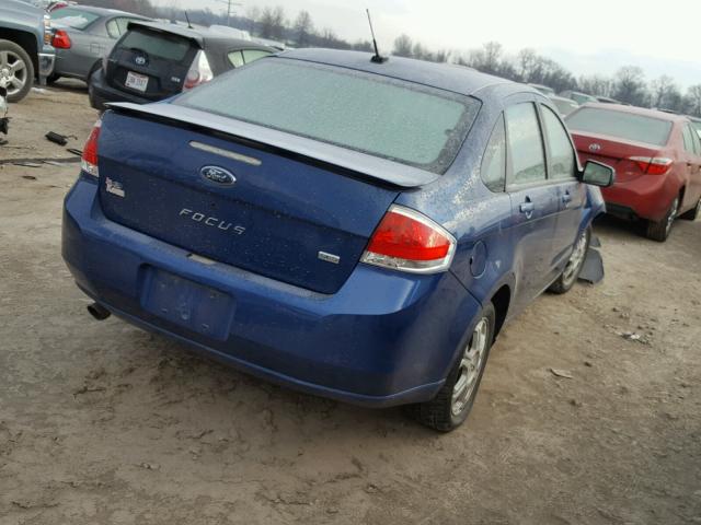 1FAHP36N39W177550 - 2009 FORD FOCUS SES BLUE photo 4