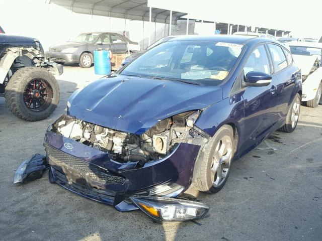 1FADP3L98GL254952 - 2016 FORD FOCUS ST BLUE photo 2