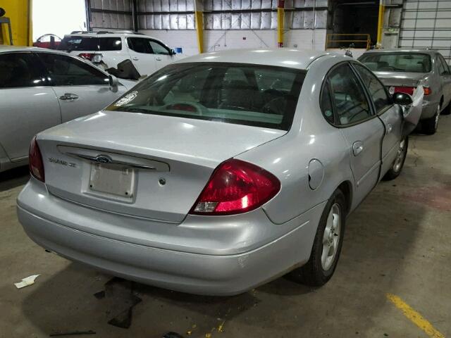 1FAFP53U61G192525 - 2001 FORD TAURUS SE SILVER photo 4