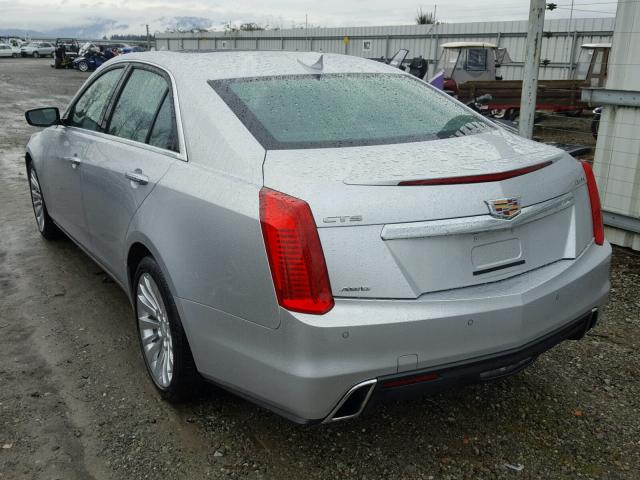 1G6AX5SX4H0126030 - 2017 CADILLAC CTS LUXURY SILVER photo 3