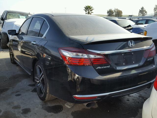 1HGCR2F67GA122516 - 2016 HONDA ACCORD SPO BLACK photo 3