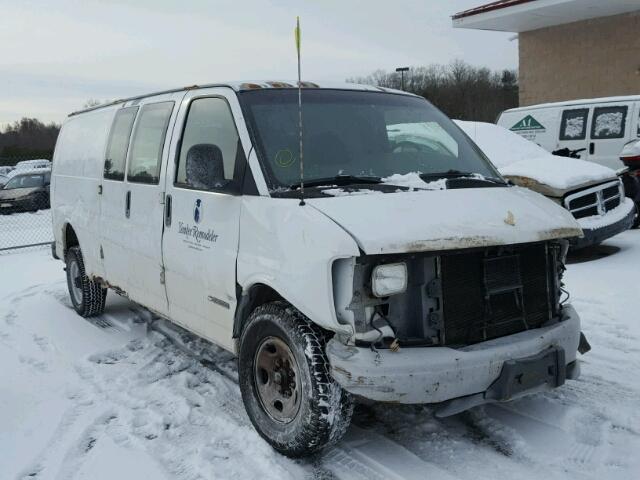 1GCHG39R411162226 - 2001 CHEVROLET EXPRESS G3 WHITE photo 1