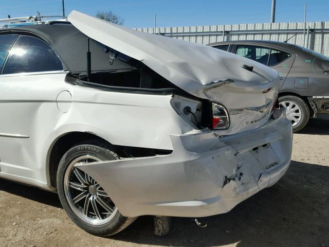 1C3LC45K28N147283 - 2008 CHRYSLER SEBRING WHITE photo 9