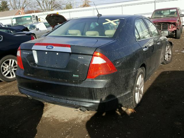 3FAHP0JG7AR342739 - 2010 FORD FUSION SEL BLACK photo 4