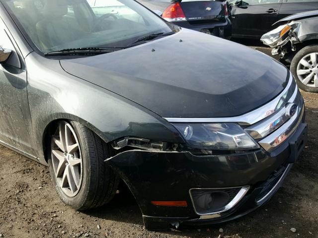 3FAHP0JG7AR342739 - 2010 FORD FUSION SEL BLACK photo 9