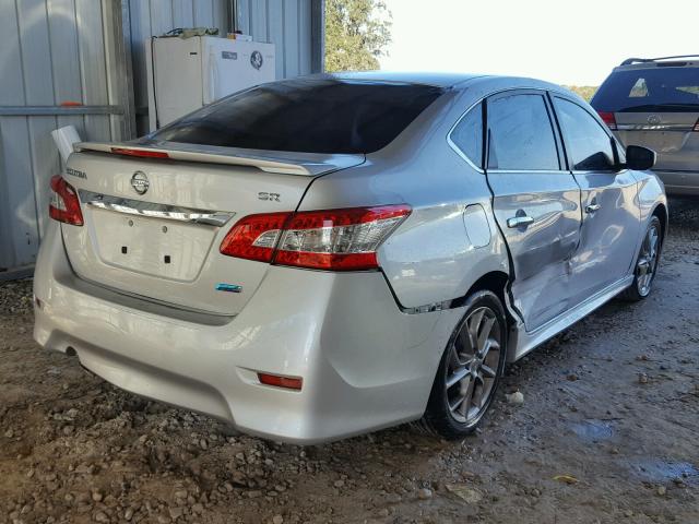 3N1AB7AP0DL798711 - 2013 NISSAN SENTRA S SILVER photo 4